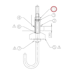 HEXAGONAL NUT FOR FOUNDATION