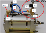FLOW CONTROL VALVE SET FOR PNEUMATIC CYLINDER