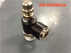 90 Degree Flow Adjustable Push-In Air Fitting: 8mm - PT3/8"