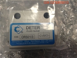 PNEUMATIC/COOLANT: CHECK VALVE (ORS01/3)