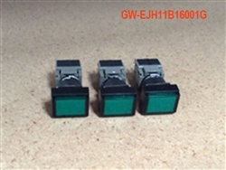 ELECTRICAL: CONTROL PANEL: PUSH BUTTON COVER GREEN (W/ LED) (AH 165-TF)(SET OF 3)