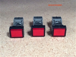ELECTRICAL: CONTROL PANEL: PUSH BUTTON COVER RED (W/ LED) (AH 165-TL)(SET OF 3)