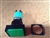 ELECTRICAL: CONTROL PANEL: SW-20: FEED HOLD SQUARE PUSH BUTTON GREEN W/ LED (I.D. 16MM) (01P-RA40.Q1P+G+L24) (EMA)..C5-8