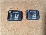 ELECTRICAL: CONTROL PANEL: ""OPEN"" AND ""CLOSE""  PUSH BUTTON FOR AUTO DOOR (LARGE)C7-8