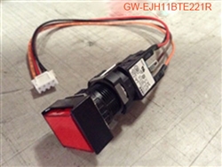 ELECTRICAL: CONTROL PANEL: PUSH BUTTON: RED FEED HOLD BUTTON (W/LED)