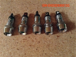 ELECTRICAL: LIGHTING: BULB: LED- GREEN (LEDï¿½8 D24V) (SET OF 5)