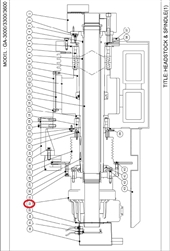 ACTUATOR FOR 15" KITAGAWA CHUCK for GA-3600 (F2511H)
