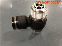 90 Degree Flow Adjustable Push-In Air Fitting: 10mm - PT3/8"